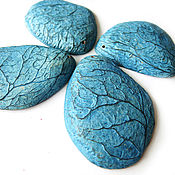 Материалы для творчества handmade. Livemaster - original item Pendant Cross section of the Pangi tree walnut blue. Handmade.