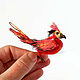 Ave Fénix, pájaro de fuego de cuento de hadas, miniatura de fieltro 1:12:, Miniature figurines, Rostov-on-Don,  Фото №1