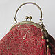 Leather bag RED GOLD PAISLEY.Bag clasp. Clasp Bag. Irina Vladi. Online shopping on My Livemaster.  Фото №2