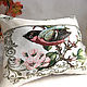 Decorative tapestry pillowcase 'Bird' small, Pillowcases, Moscow,  Фото №1