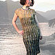Silk dress 'Golden threads of sunset'. Dresses. Knitting Elena Kondrina (ElenaKondrina). Online shopping on My Livemaster.  Фото №2