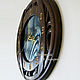 Wooden wall clock with stained glass. Watch. KancyrevDecoration. My Livemaster. Фото №5