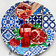 Decorative plate 'Pomegranate juice' wall decor, Decorative plates, Krasnodar,  Фото №1