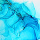  Blue fluid. 40*60 cm. Pictures. alm-studio. Online shopping on My Livemaster.  Фото №2
