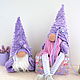Plush lavender Dwarf toy, gift house charm, Stuffed Toys, Ekaterinburg,  Фото №1