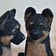 Щенок овчарки. Войлочная игрушка. Чудо на ладони (chudo-na-ladony). Ярмарка Мастеров.  Фото №5