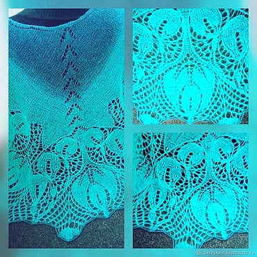 Аксессуары ручной работы. Ярмарка Мастеров - ручная работа Шаль "Глориоза". Handmade.