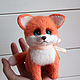A Fox cub is a toy made of wool. Felted Toy. handmade toys by Mari (handmademari). My Livemaster. Фото №4