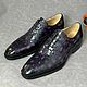 Men's oxfords made of genuine crocodile leather, Oxfords, St. Petersburg,  Фото №1