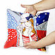 Pillow with pocket 'Girlish secrets'36h32 cm, Pillow, Moscow,  Фото №1