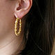 Congo Gold Earrings 'Radiance' gold ring earrings, gift. Congo earrings. Irina Moro. My Livemaster. Фото №4