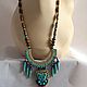 Necklace in the ethno style 'Blue Cat'. Necklace. IrinaSkripkaMBeads. My Livemaster. Фото №13