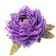 Lotus Purple Valley. Brooch - flower is made of fabric and genuine leather. Brooches. ms. Decorator. My Livemaster. Фото №4