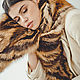 Fox fur stole in black & natural. Wraps. Forestfox. Family Fur Atelier. Online shopping on My Livemaster.  Фото №2
