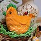 Курочка. Пасхальный сувенир. Амигуруми куклы и игрушки. Волшебный клубок. Мастерская Наталии Громовой.. Ярмарка Мастеров.  Фото №7