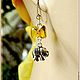 Amber. Earrings 'Elephant gift' amber silver. Earrings. Frollena II. Natural Baltic amber. Online shopping on My Livemaster.  Фото №2