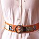 Red belt women's linen. Patchwork belt. Straps. Boho-Eklektika. My Livemaster. Фото №4