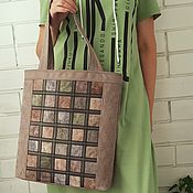 Сумки и аксессуары handmade. Livemaster - original item Large women`s bag, shopper, patchwork, document bag, 355. Handmade.