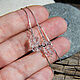 Pendientes de diamantes de imitación de plata de ley 925, Earrings, Yaroslavl,  Фото №1