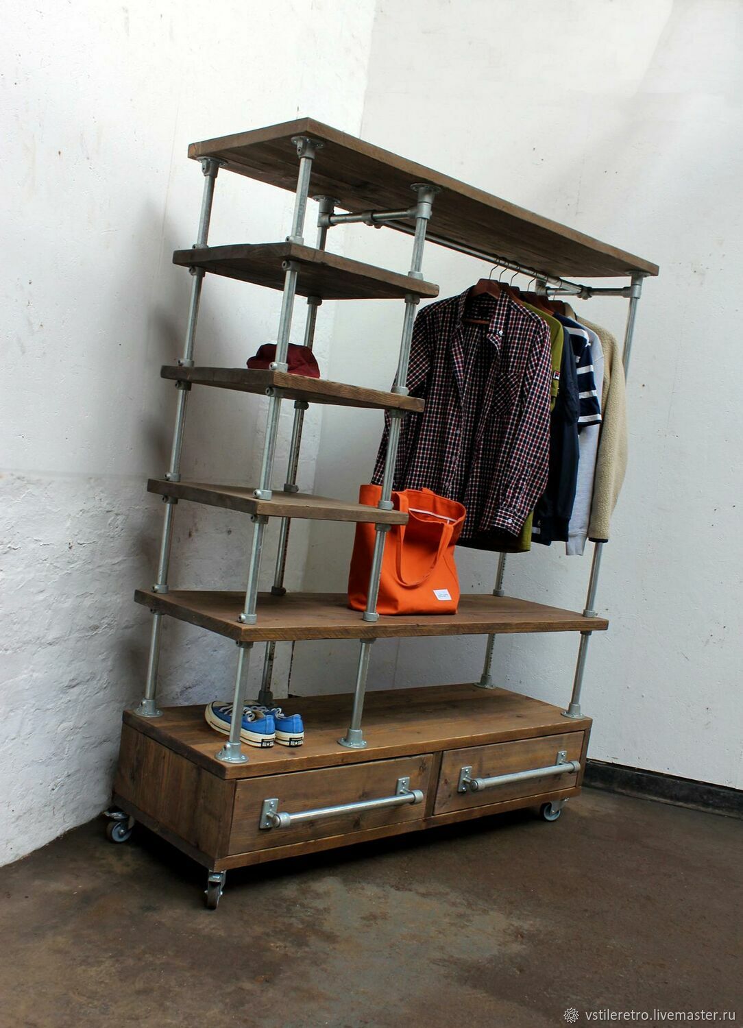 Гардеробы: Hastings - гардеробная система с рейлом на колесах купить в ...