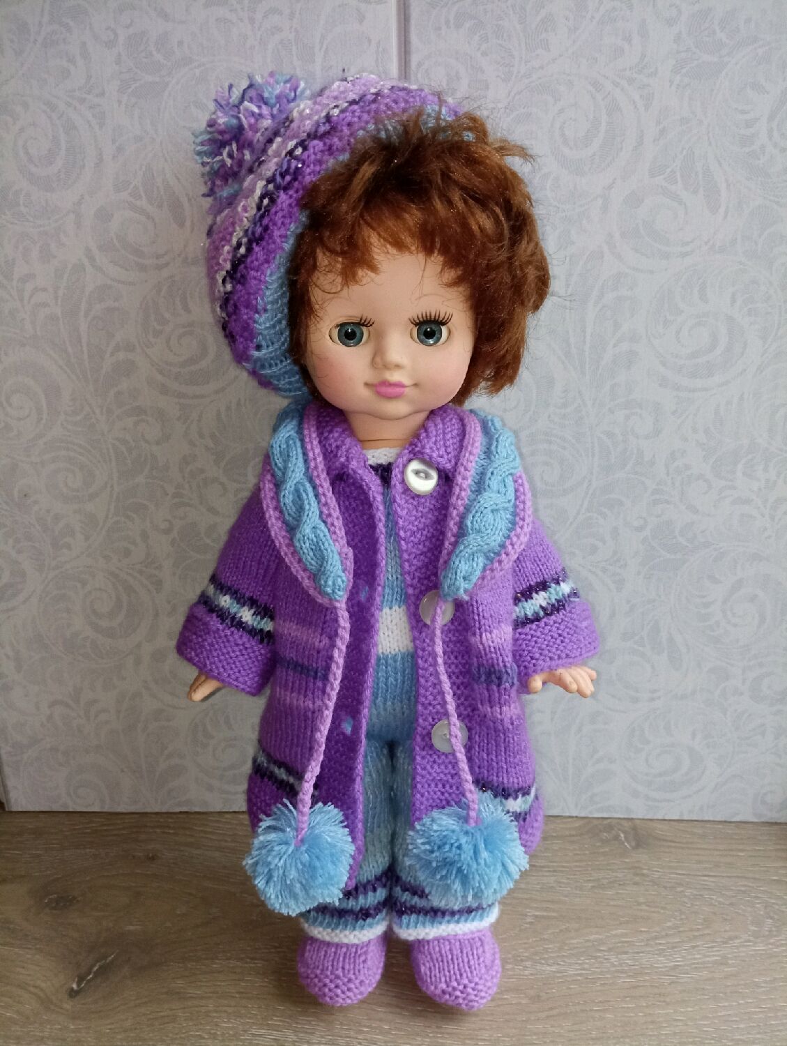 Кукла советских времён, одета в вязаный костюм в интернет-магазине ...