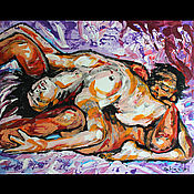 Картины и панно handmade. Livemaster - original item Paintings: nude 
