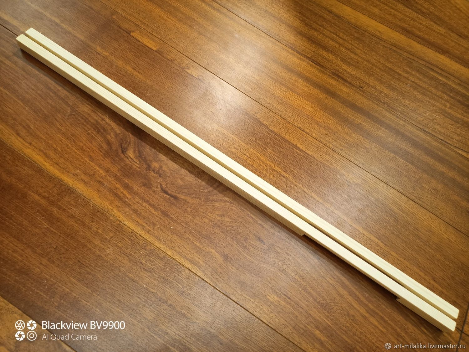 Длинная мебельная ручка латунь 1200 мм