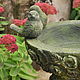 Order Concrete drinking bowl Antique mossy roses with stucco decor. Decor concrete Azov Garden. Livemaster. . Bird feeders Фото №3