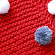 Red knitted scarf with POM-poms. Scarves and snoods. Space Cat Knitting. Online shopping on My Livemaster.  Фото №2