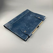 Канцелярские товары handmade. Livemaster - original item A4 diary on genuine leather rings. Handmade.