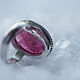 Ring with rubellite 'Jam', tourmaline-rubellite, silver. Rings. EdGems jewerly. My Livemaster. Фото №5