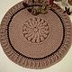 Carpets for home: round knitted rug made of cord. Floor mats. knitted handmade rugs (kovrik-makrame). Online shopping on My Livemaster.  Фото №2