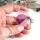 Order Earrings with Real Geranium Petals Burgundy Pink Eco Jewelry. WonderLand. Livemaster. . Earrings Фото №3