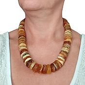 Работы для детей, handmade. Livemaster - original item Amber beads beads from untreated amber Medicinal Large. Handmade.