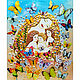 Абсолютное счастье - Декоративная картина с бабочками Мама и дети, Панно, Санкт-Петербург,  Фото №1