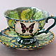 Butterfly and caterpillar. A couple of tea, Single Tea Sets, Moscow,  Фото №1