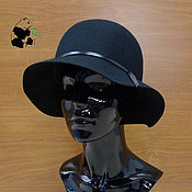 Аксессуары handmade. Livemaster - original item Stylish women`s hat made of felt with a soft brim. Six colors.. Handmade.