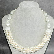 Украшения handmade. Livemaster - original item A luxurious necklace made of magnificent white pearls. Handmade.