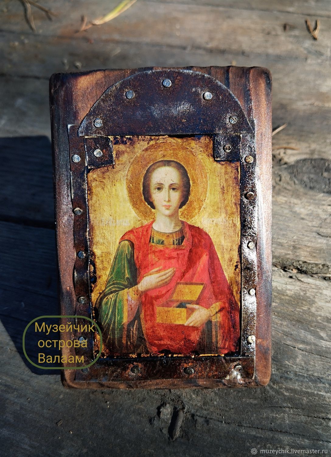Святой Пантелеймон Целитель Чудотворная икона Валаамская старина купить ...