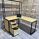 Письменный стол из массива сосны. Столы. EasyLOFT. Ярмарка Мастеров.  Фото №4
