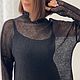 Заказать Паутинка из кидмохера чёрная. Lesi_knit. Ярмарка Мастеров. . Свитеры Фото №3
