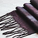 Order Men's Felted Grey Count Scarf. Юлия Левшина. Авторский войлок COOLWOOL. Livemaster. . Scarves Фото №3