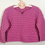Одежда детская handmade. Livemaster - original item Children`s knitted jumper (sweater) without closure. Handmade.