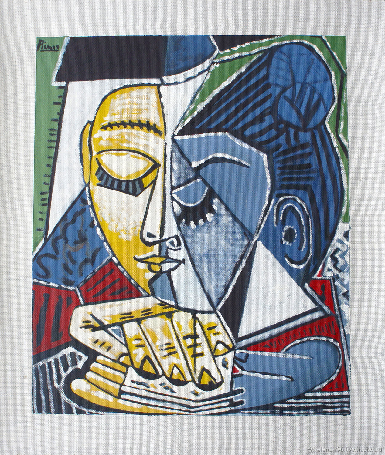 Портрет маслом Пикассо. Живопись маслом Picasso – купить на Ярмарке ...