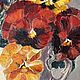 Pansy still life. Oil Painting. Pictures. Alla. Online shopping on My Livemaster.  Фото №2