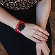 Agate bead bracelet bright red in avant garde style. Bead bracelet. БРАСЛЕТЫ- ТАЛИСМАНЫ. My Livemaster. Фото №4