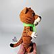 Tiger Plush knitted tiger toy made of velour yarn as a gift. Stuffed Toys. vyazunchiki-lz (vyazunchiki-lz). My Livemaster. Фото №4