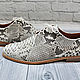Order Men's python leather derby, premium, in natural color. SHOES&BAGS. Livemaster. . Derby Фото №3