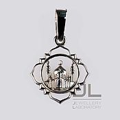 Украшения handmade. Livemaster - original item Sterling silver 925 mosque pendant (charm), metall islamic necklace. Handmade.