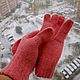 Митенки или перчатки без пальцев, цвет розовый, шерсть врбльюжья. Митенки. Shop Time. Ярмарка Мастеров.  Фото №6